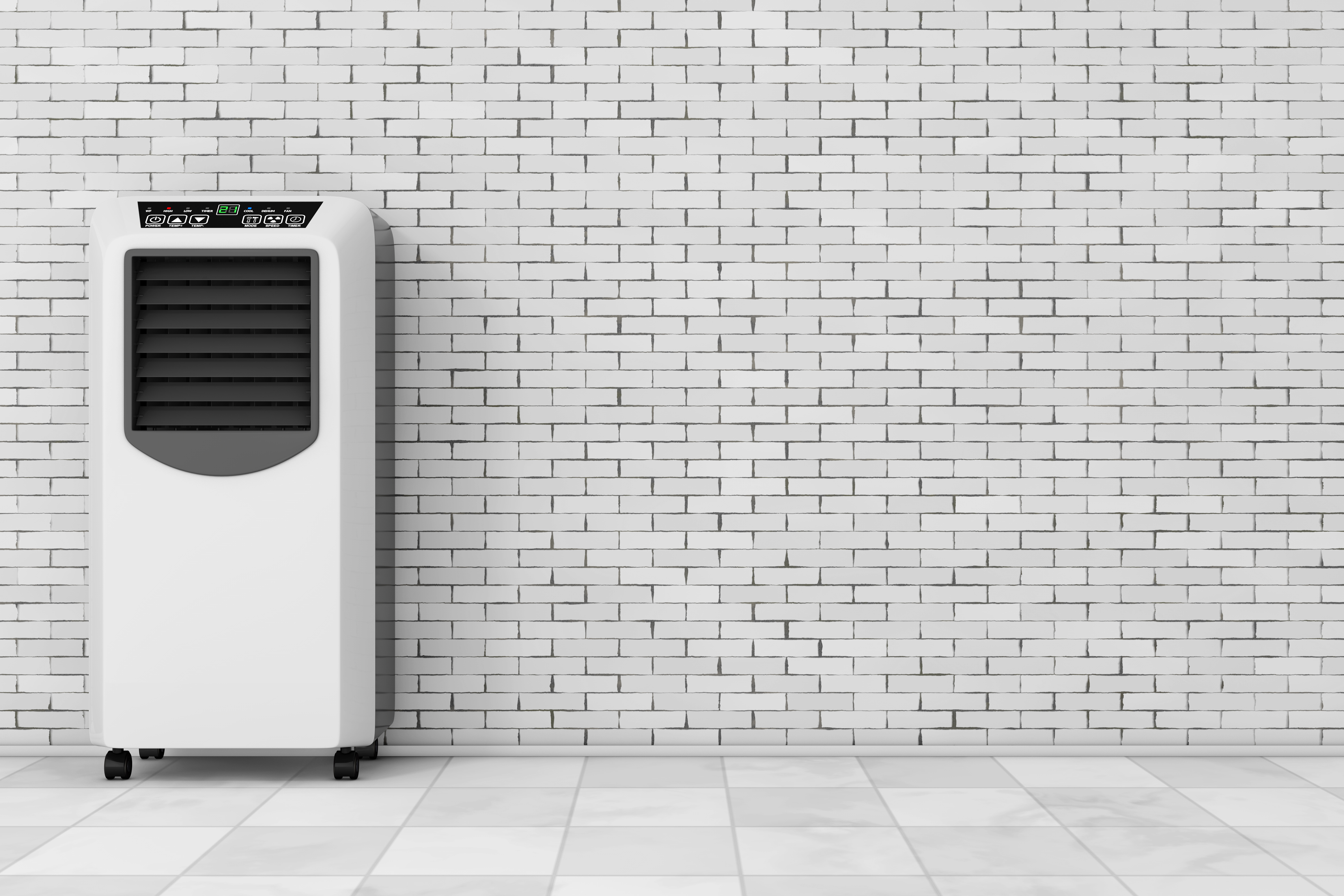 Climatiseur mobile, facile à déplacer. © doomu, Adobe Stock